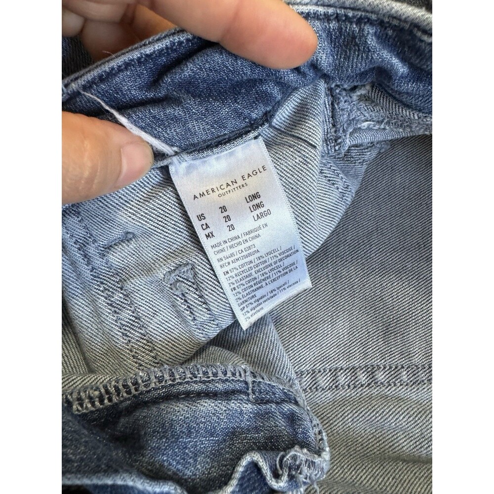 American Eagle Outfitters Light Blue Wide Leg Jeans - Picture 9 of 15